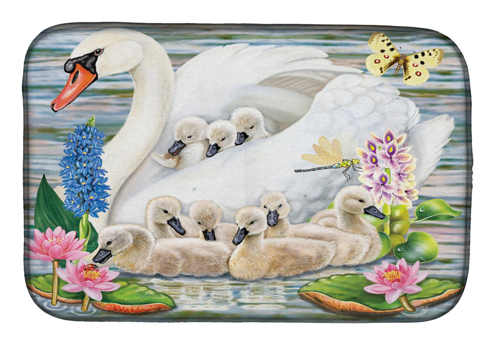 Mother Swan Dish Drying Mat PRS4045DDM  the-store.com.