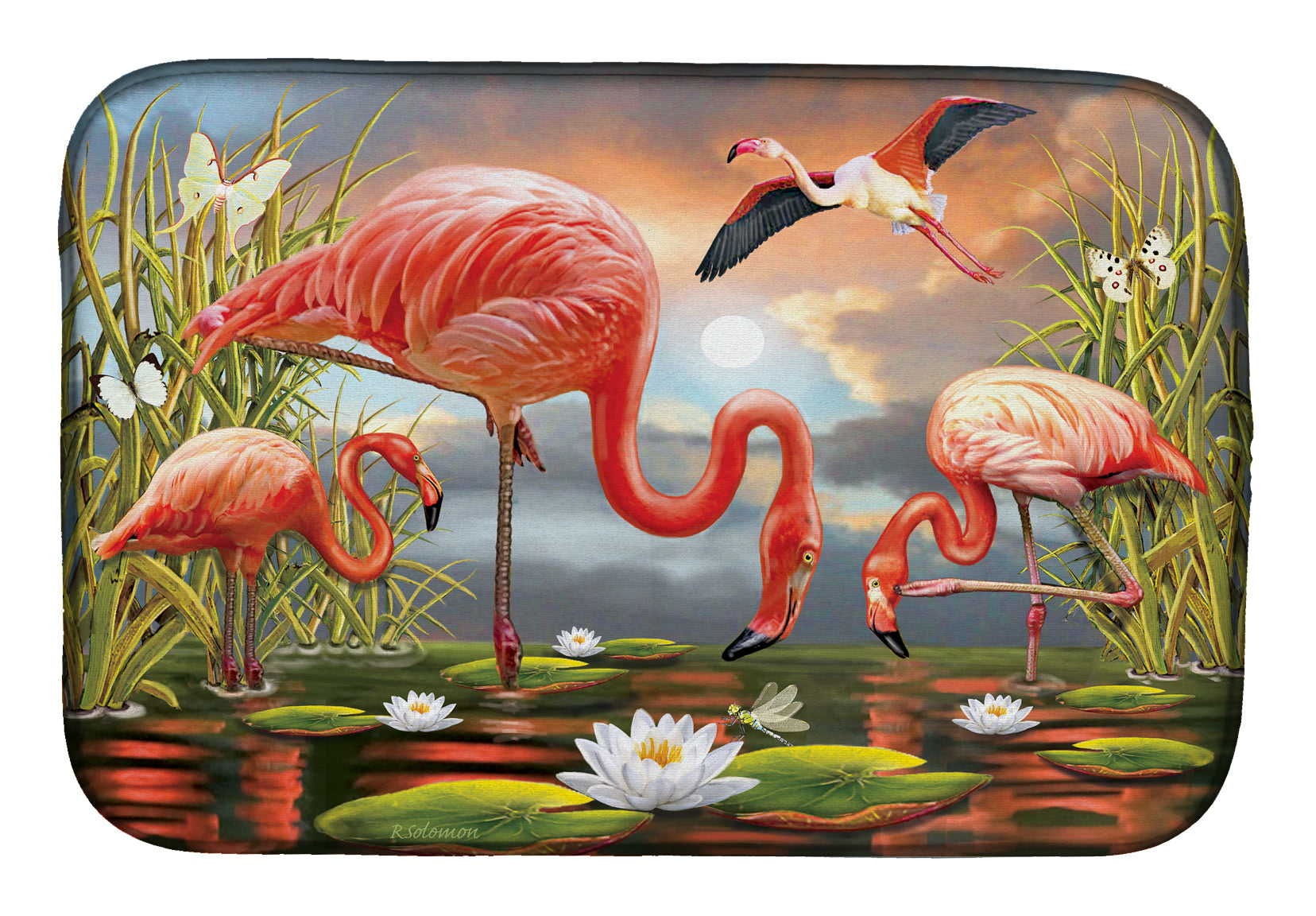 Tapis de séchage pour vaisselle Flamingos PRS4054DDM