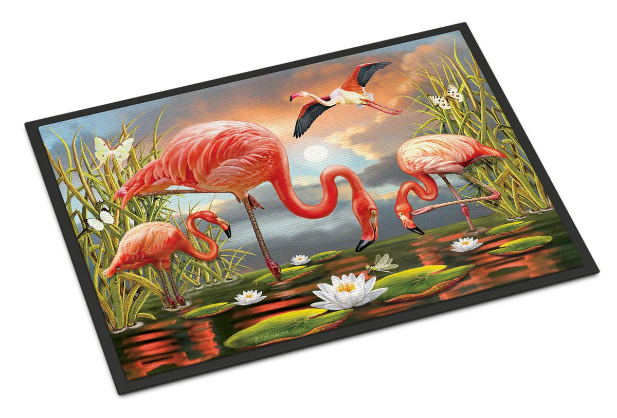 Flamingos Indoor or Outdoor Mat 24x36 PRS4054JMAT by Caroline&#39;s Treasures