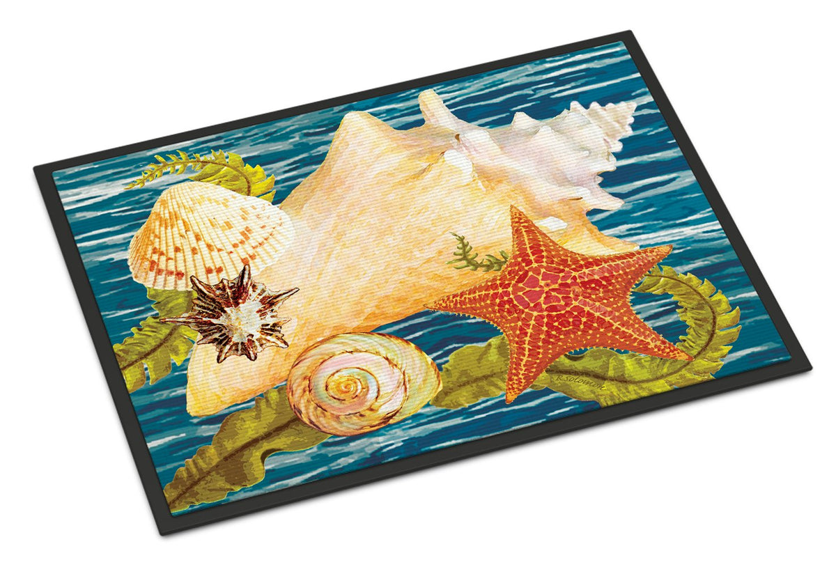 Conch Starfish And Cockle II Indoor or Outdoor Mat 24x36 PRS4057JMAT by Caroline&#39;s Treasures