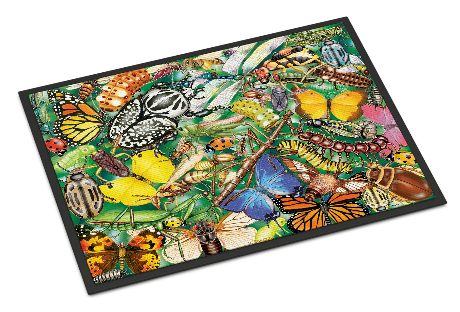 Insects & Butterflies Bug World Indoor or Outdoor Mat 24x36 PRS4059JMAT by Caroline's Treasures