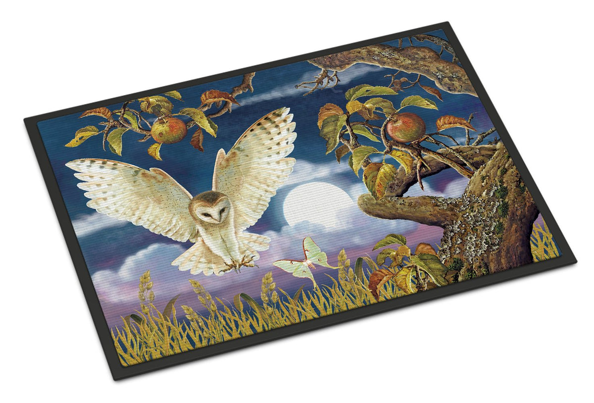 Barn Owl In The Apple Orchard Indoor or Outdoor Mat 24x36 PRS4062JMAT by Caroline&#39;s Treasures