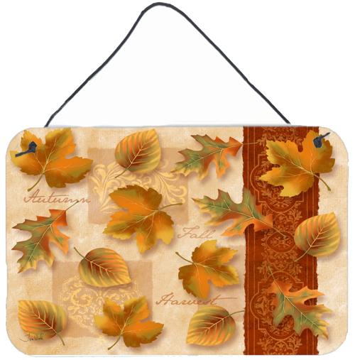 Fall Autumn Leaves Wall or Door Hanging Prints by Caroline&#39;s Treasures