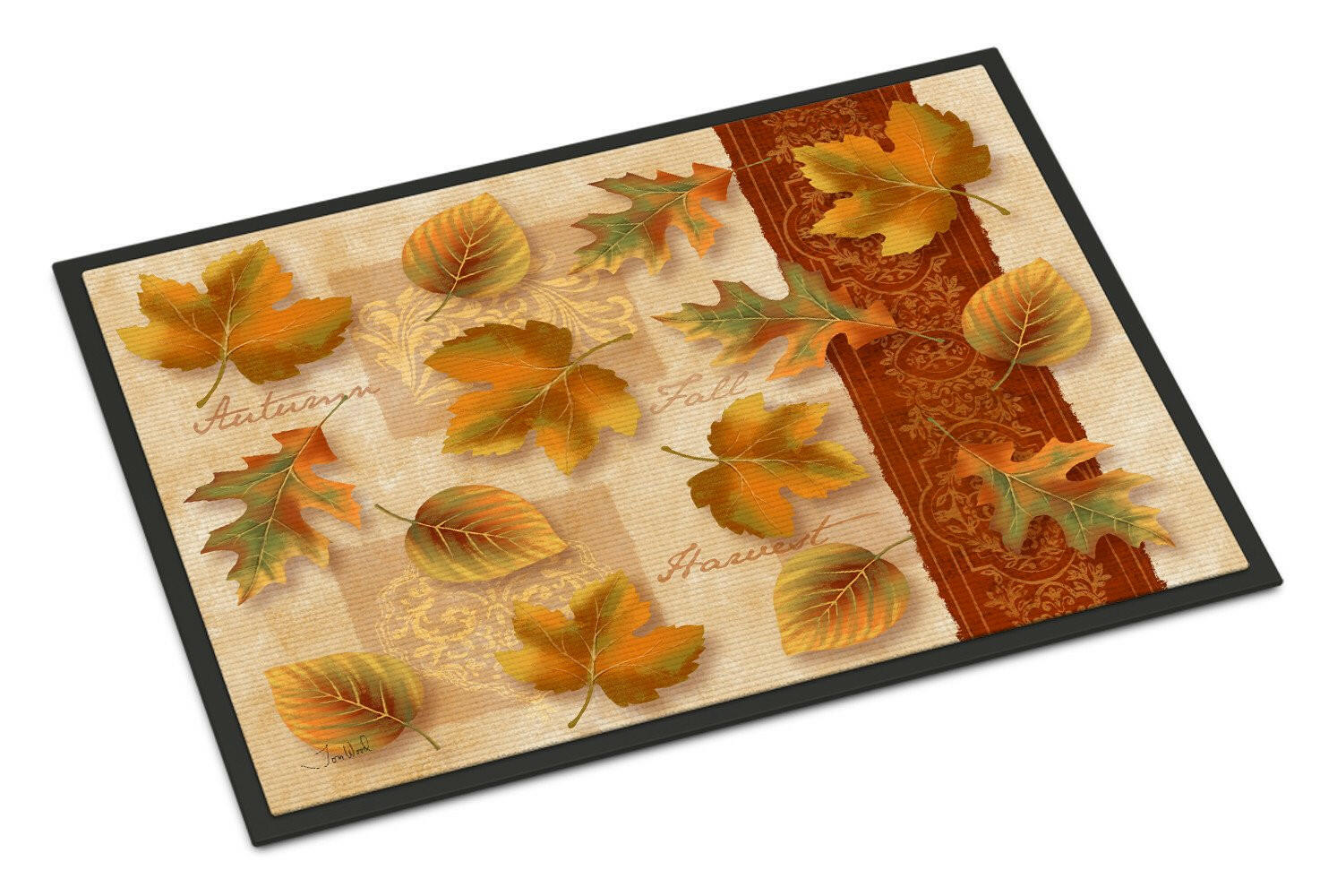 Fall Autumn Leaves Indoor or Outdoor Mat 24x36 PTW2001JMAT - the-store.com