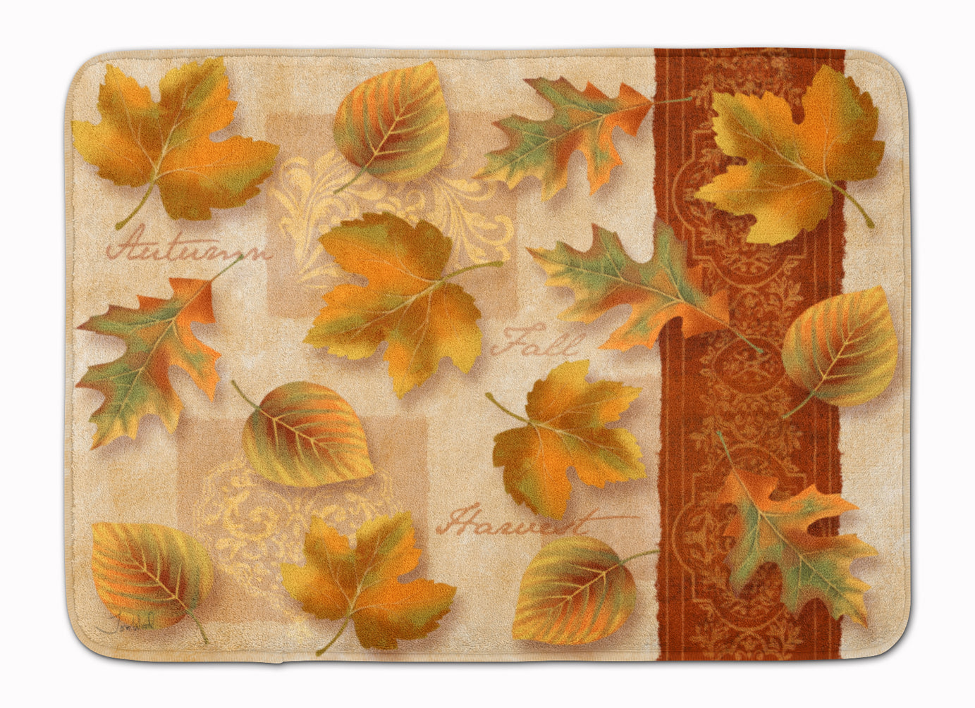 Fall Autumn Leaves Machine Washable Memory Foam Mat PTW2001RUG - the-store.com