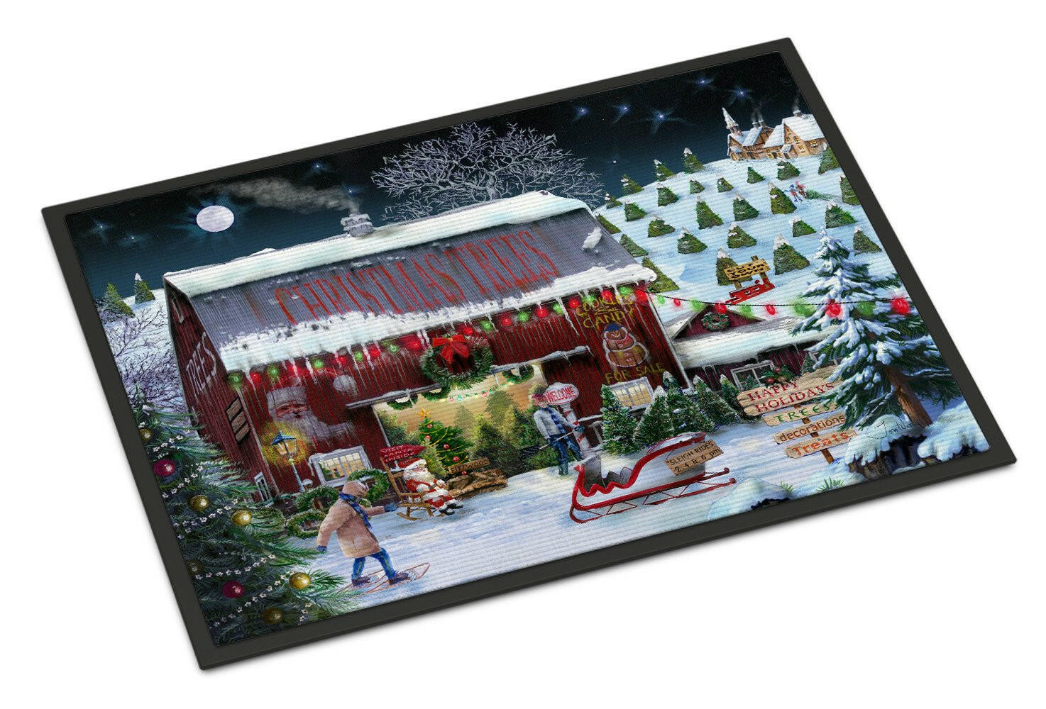 Christmas Tree Farm Indoor or Outdoor Mat 18x27 PTW2002MAT - the-store.com