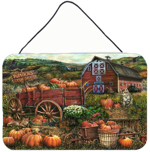 Pumpkin Patch and Fall Farm Wall or Door Hanging Prints PTW2008DS812 by Caroline&#39;s Treasures