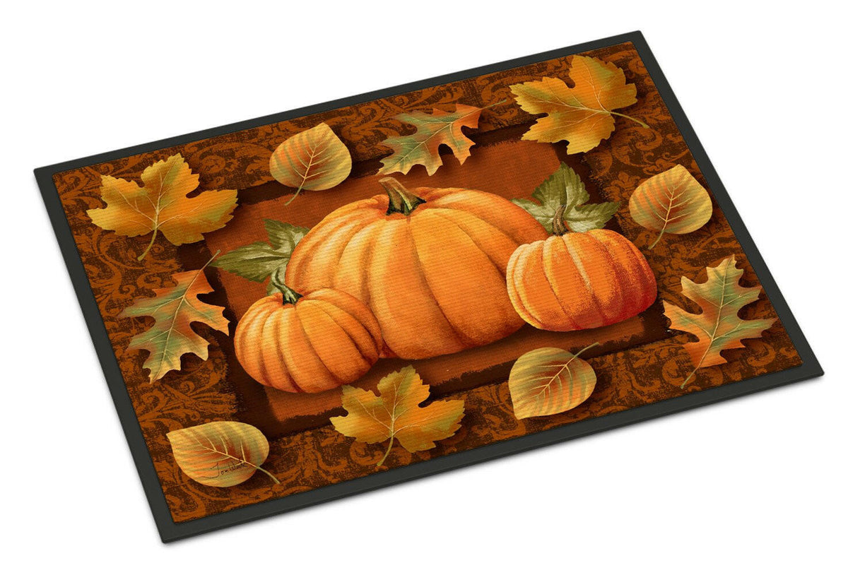 Pumpkins and Fall Leaves Indoor or Outdoor Mat 18x27 PTW2009MAT - the-store.com