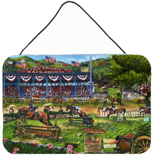 A Day at The Horse Races Wall or Door Hanging Prints by Caroline's Treasures