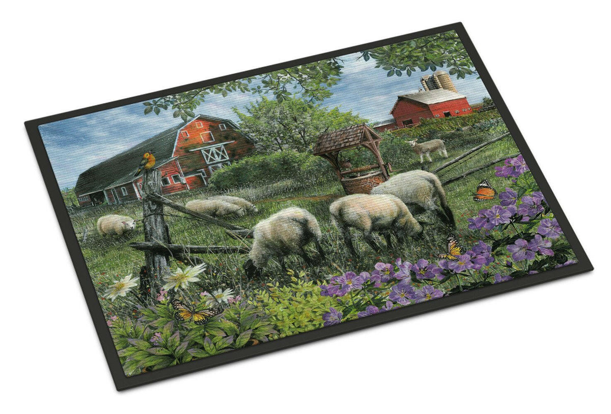 Pleasant Valley Sheep Farm Indoor or Outdoor Mat 18x27 PTW2026MAT - the-store.com