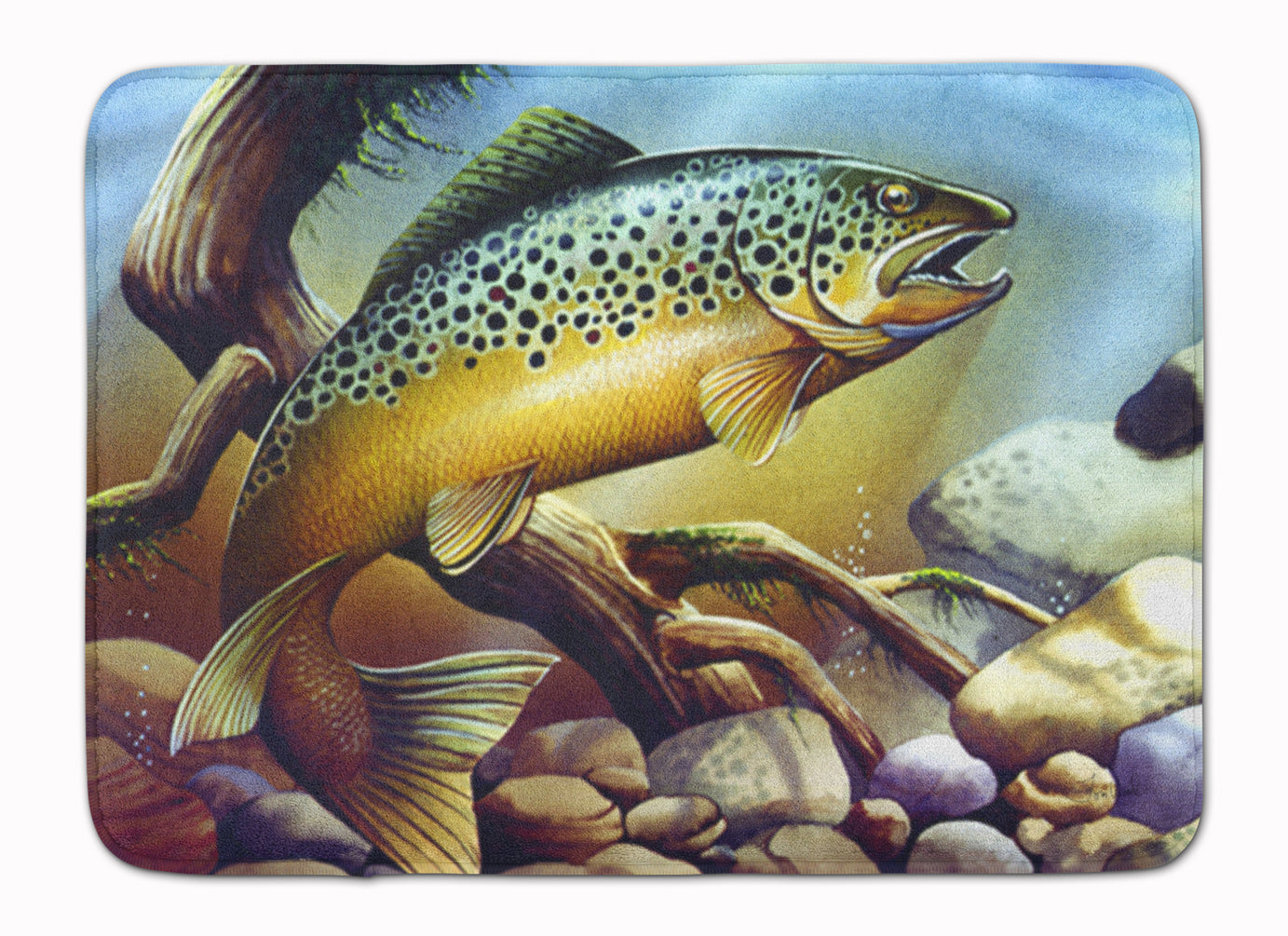 Brook Trout Machine Washable Memory Foam Mat PTW2038RUG - the-store.com