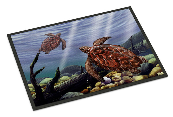 Sea Turtles Indoor or Outdoor Mat 18x27 PTW2042MAT - the-store.com