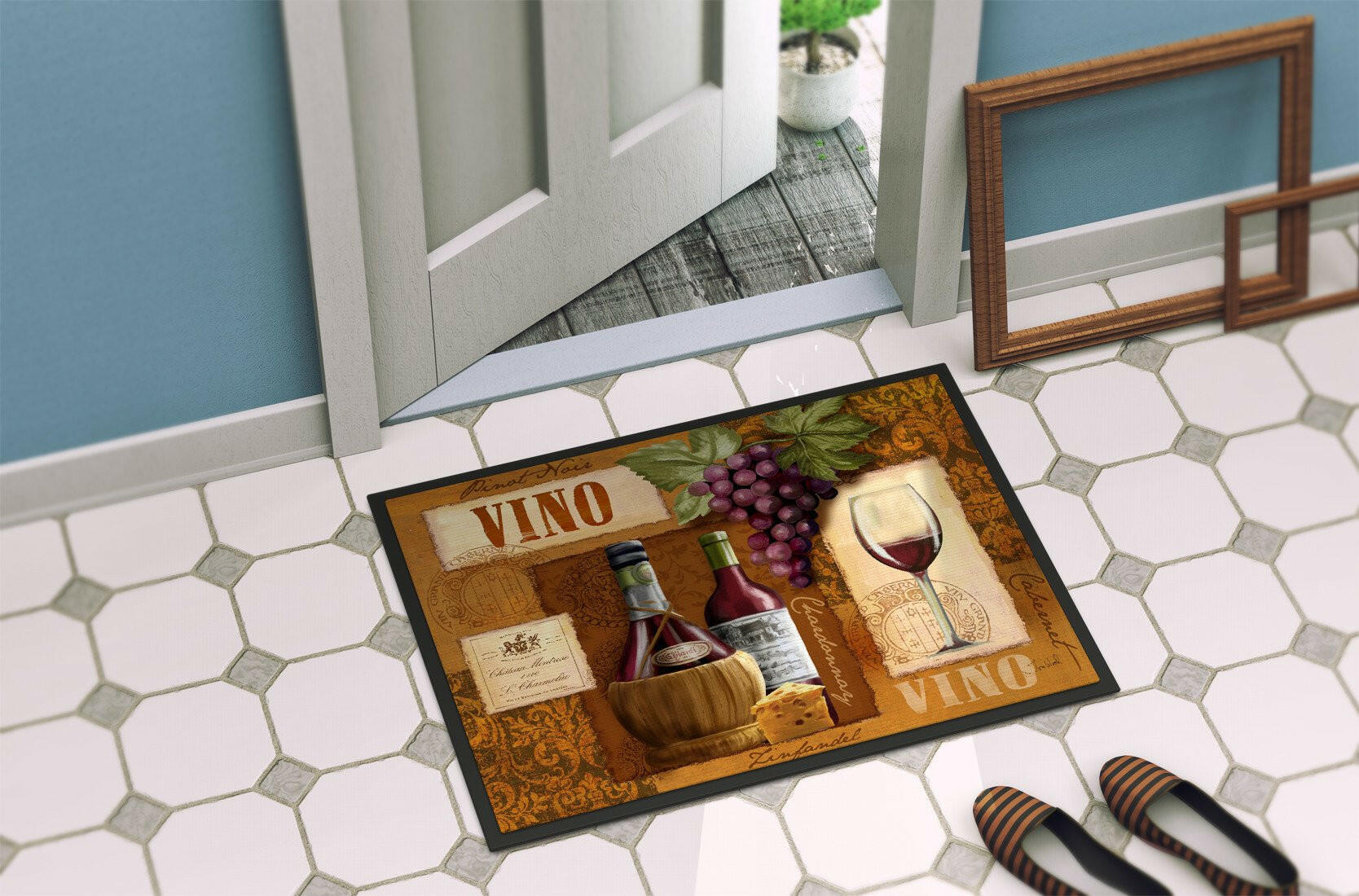 Vino Wine Indoor or Outdoor Mat 18x27 PTW2045MAT - the-store.com