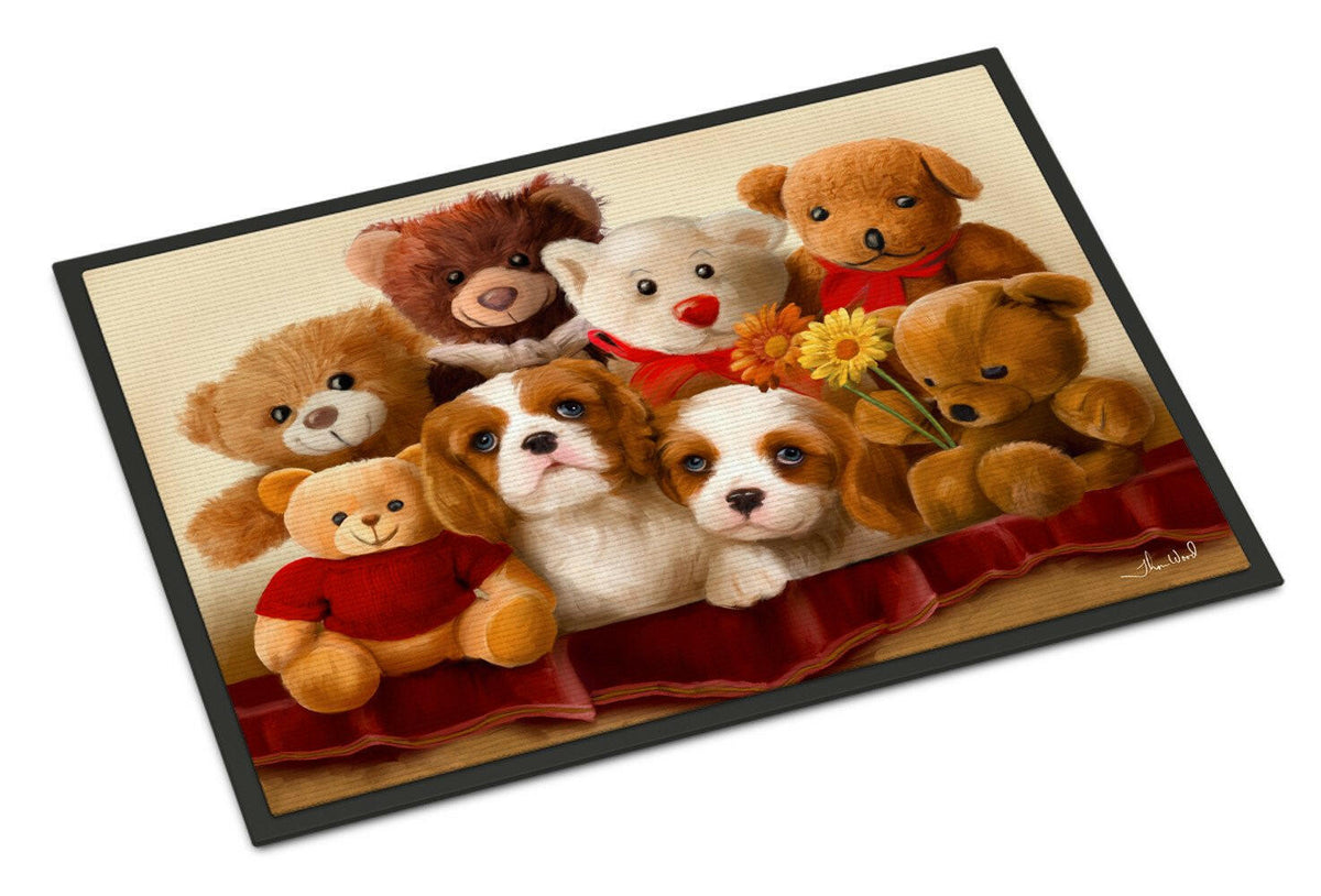 Cavalier Spaniel Friends Forever Indoor or Outdoor Mat 24x36 PTW2050JMAT - the-store.com