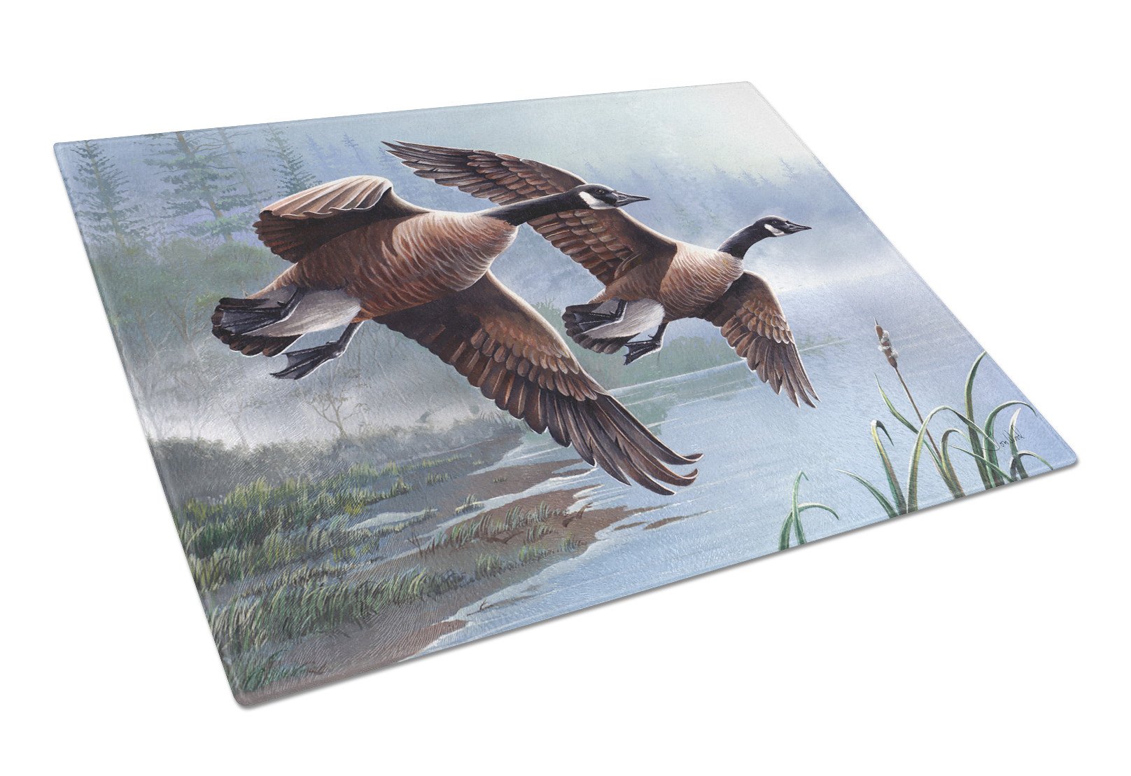 Geese on the Wing Glass Cutting Board Large PTW2054LCB by Caroline's Treasures