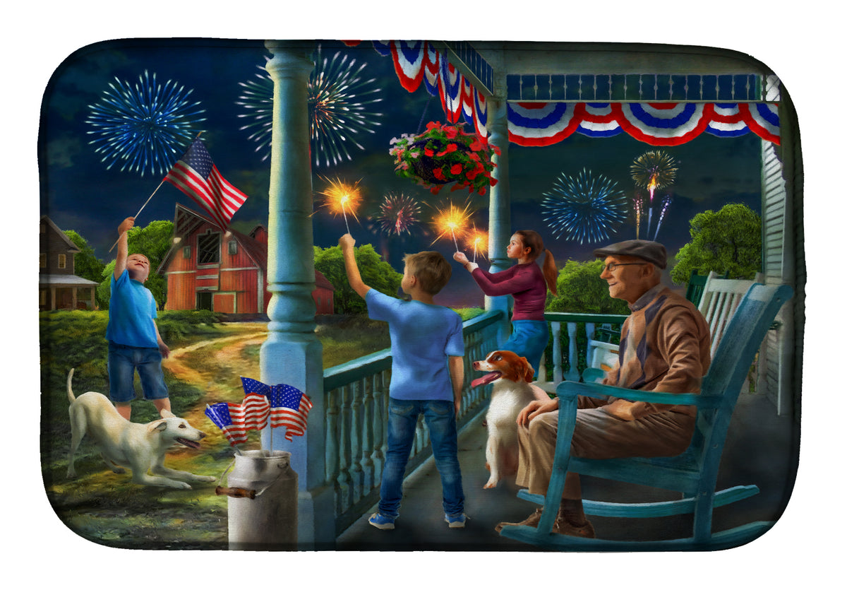 4th of July at Grandpa&#39;s USA Dish Drying Mat PTW2073DDM  the-store.com.