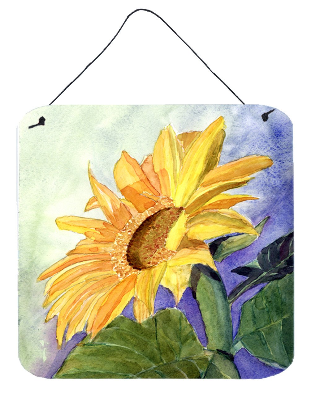 Flower - Sunflower Aluminium Metal Wall or Door Hanging Prints by Caroline&#39;s Treasures