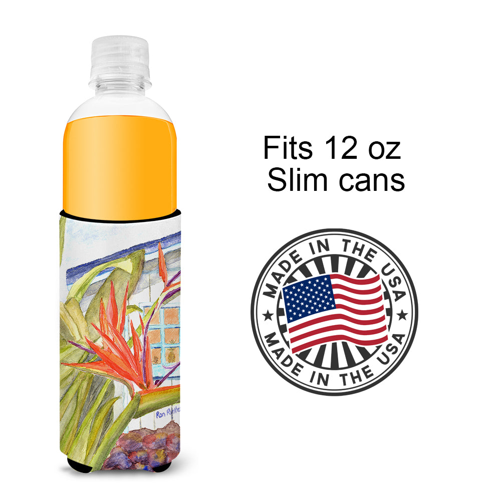 Flower - Bird of Paradise Ultra Beverage Insulators for slim cans RDR2005MUK.