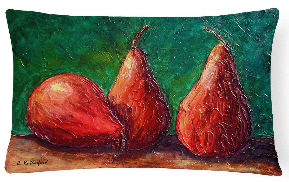 Pears   Canvas Fabric Decorative Pillow by Caroline&#39;s Treasures