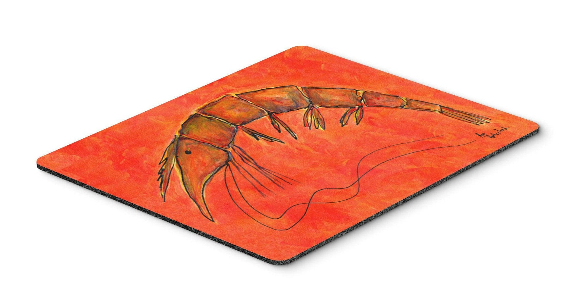 Shrimp Mouse pad, hot pad, or trivet by Caroline's Treasures