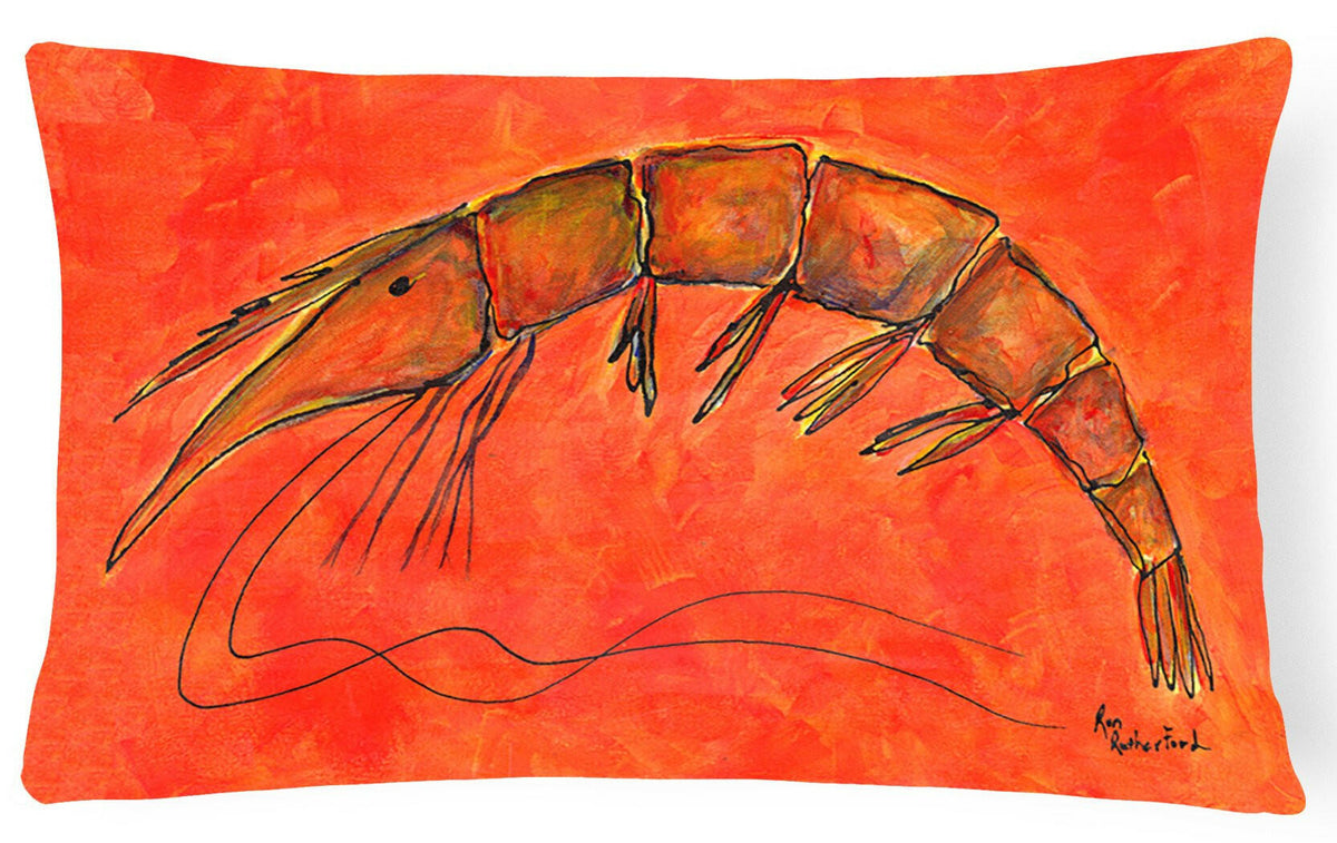 Shrimp Decorative   Canvas Fabric Pillow by Caroline&#39;s Treasures