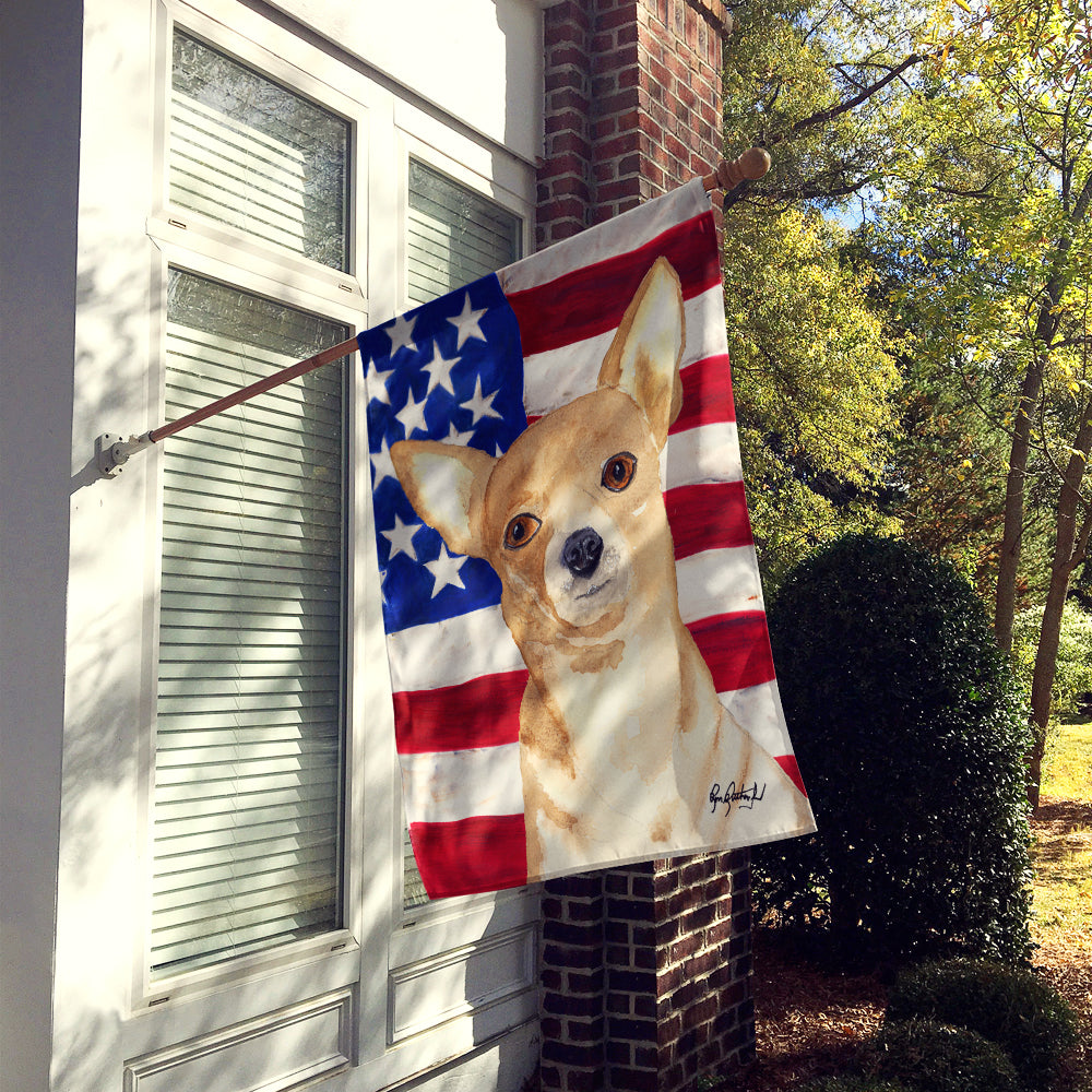 USA American Flag Chihuahua Flag Canvas House Size RDR3009CHF  the-store.com.