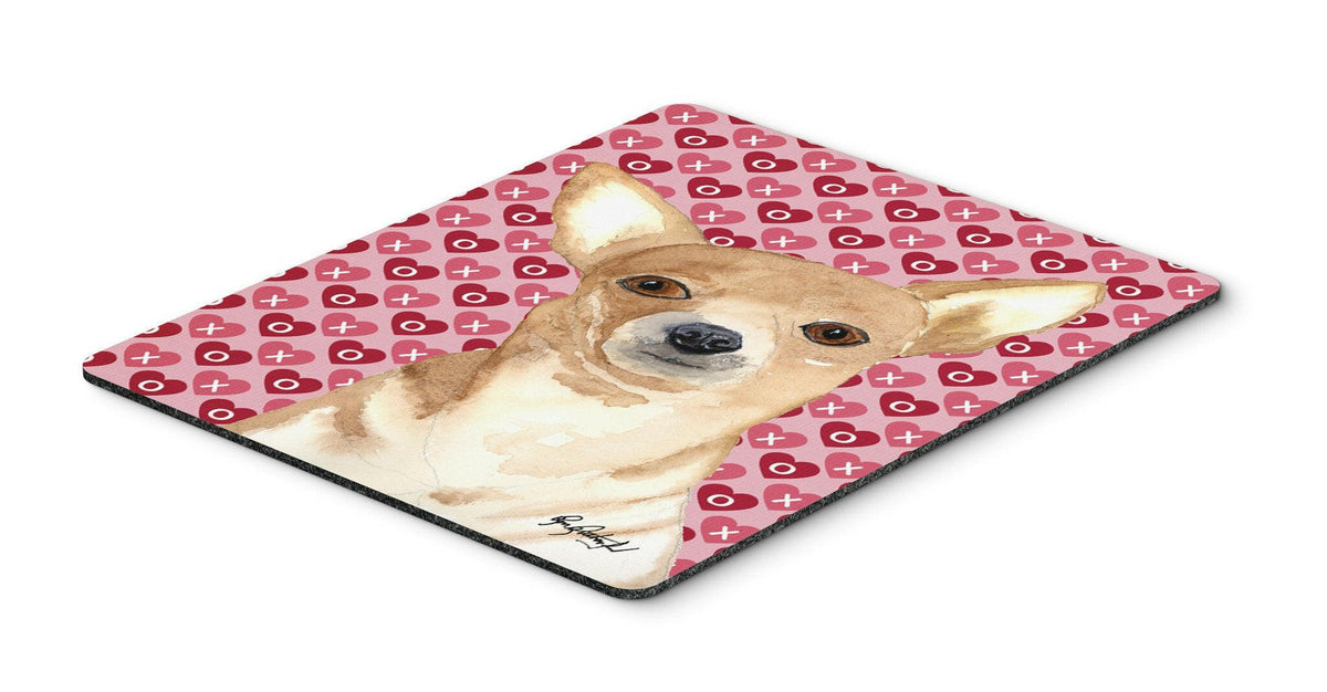 Chihuahua Love and Hearts Mouse Pad, Hot Pad or Trivet by Caroline&#39;s Treasures