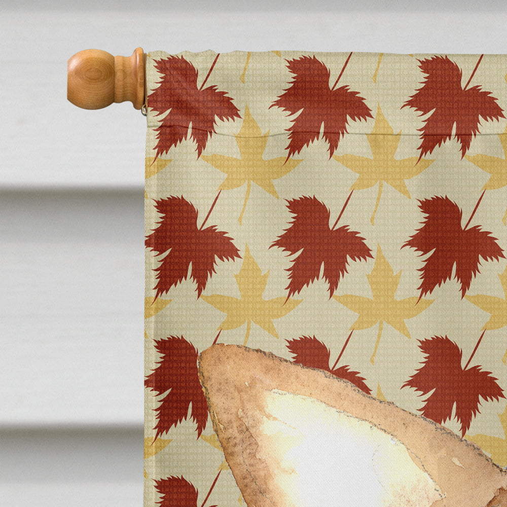 Chihuahua Fall Leaves Flag Canvas House Size RDR3015CHF  the-store.com.