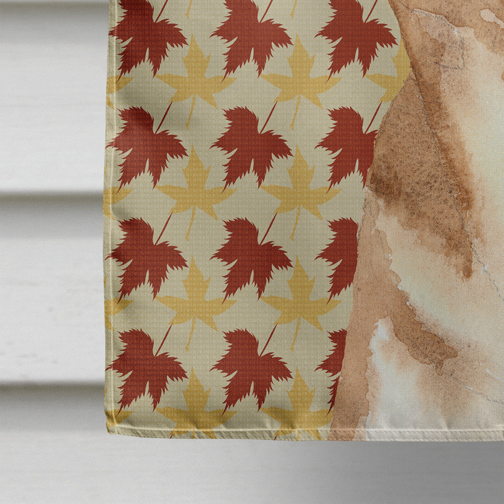 Chihuahua Fall Leaves Flag Canvas House Size RDR3015CHF  the-store.com.