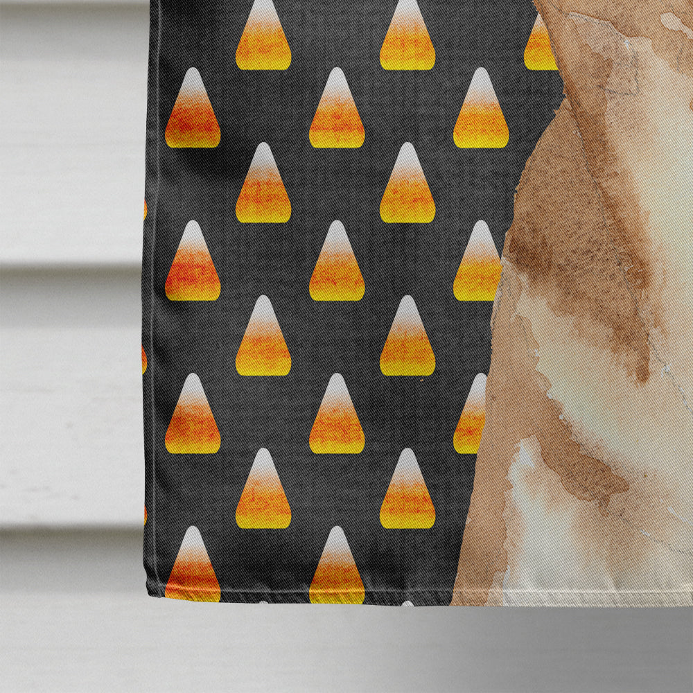 Candy Corn Chihuahua Halloween Flag Canvas House Size RDR3016CHF  the-store.com.