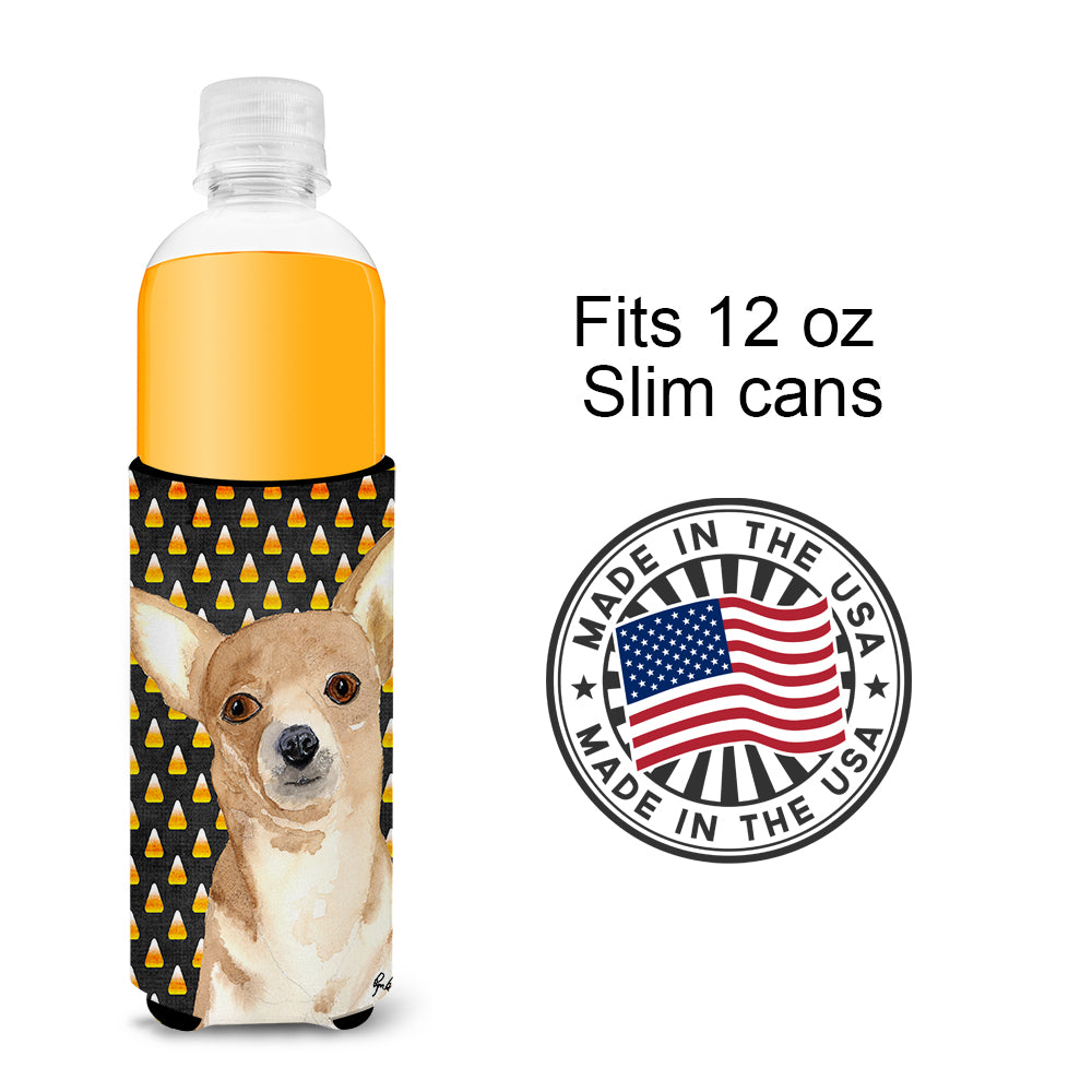 Candy Corn Chihuahua Halloween Ultra Beverage Insulators for slim cans  RDR3016MUK.