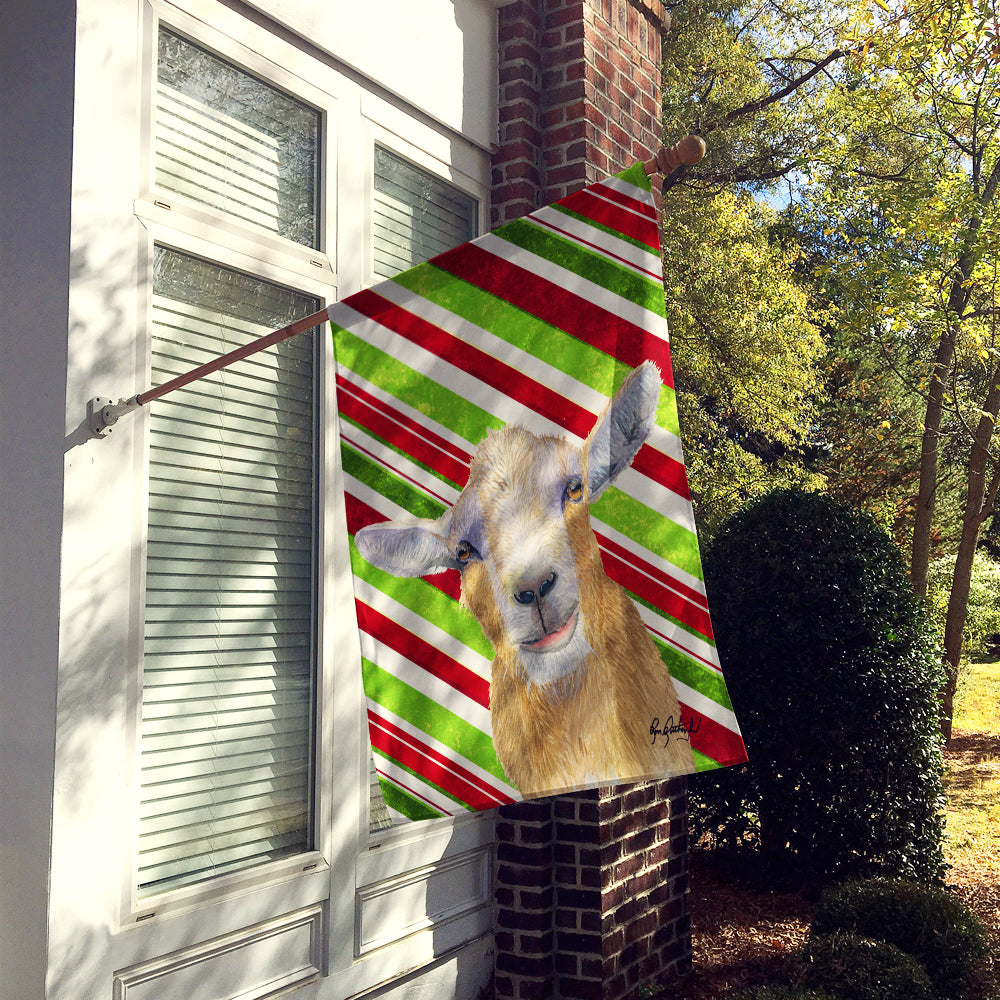 Candy Cane Goat Christmas Flag Canvas House Size RDR3022CHF  the-store.com.