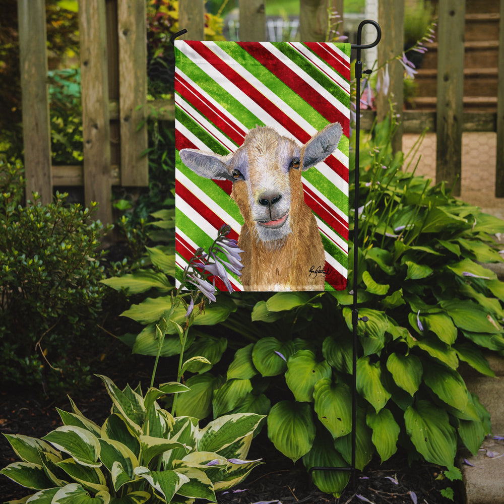Candy Cane Goat Christmas Flag Garden Size RDR3022GF