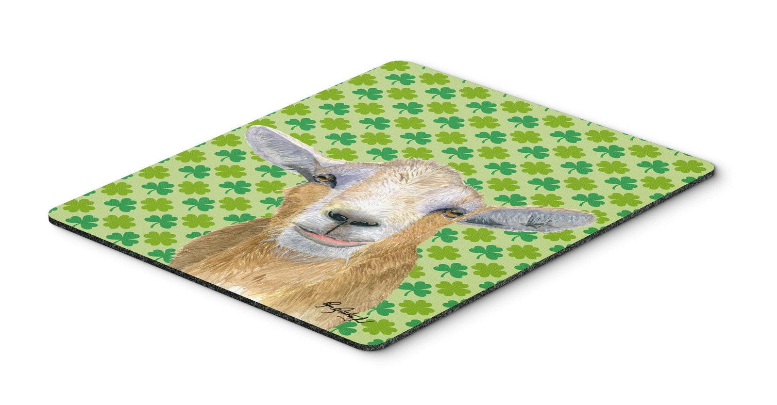 St Patrick's Day Goat Mouse Pad, Hot Pad or Trivet by Caroline's Treasures
