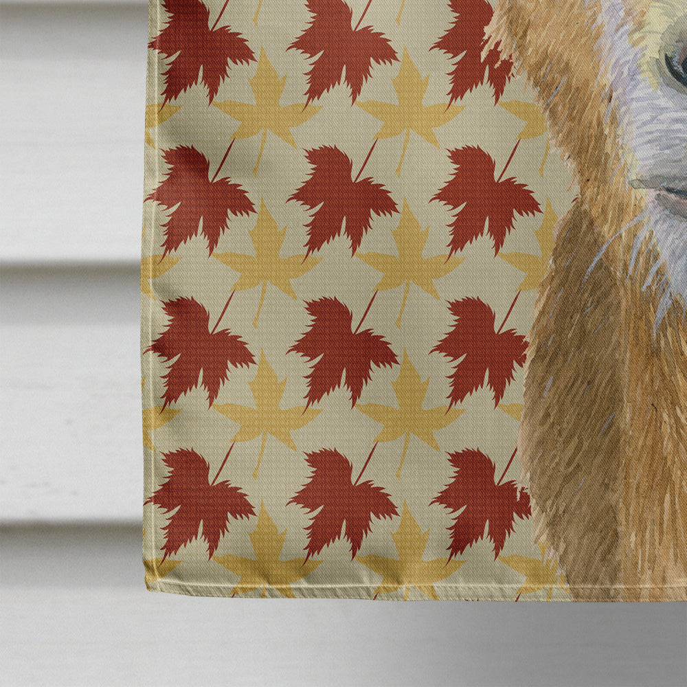 Fall Leaves Goat Flag Canvas House Size RDR3027CHF