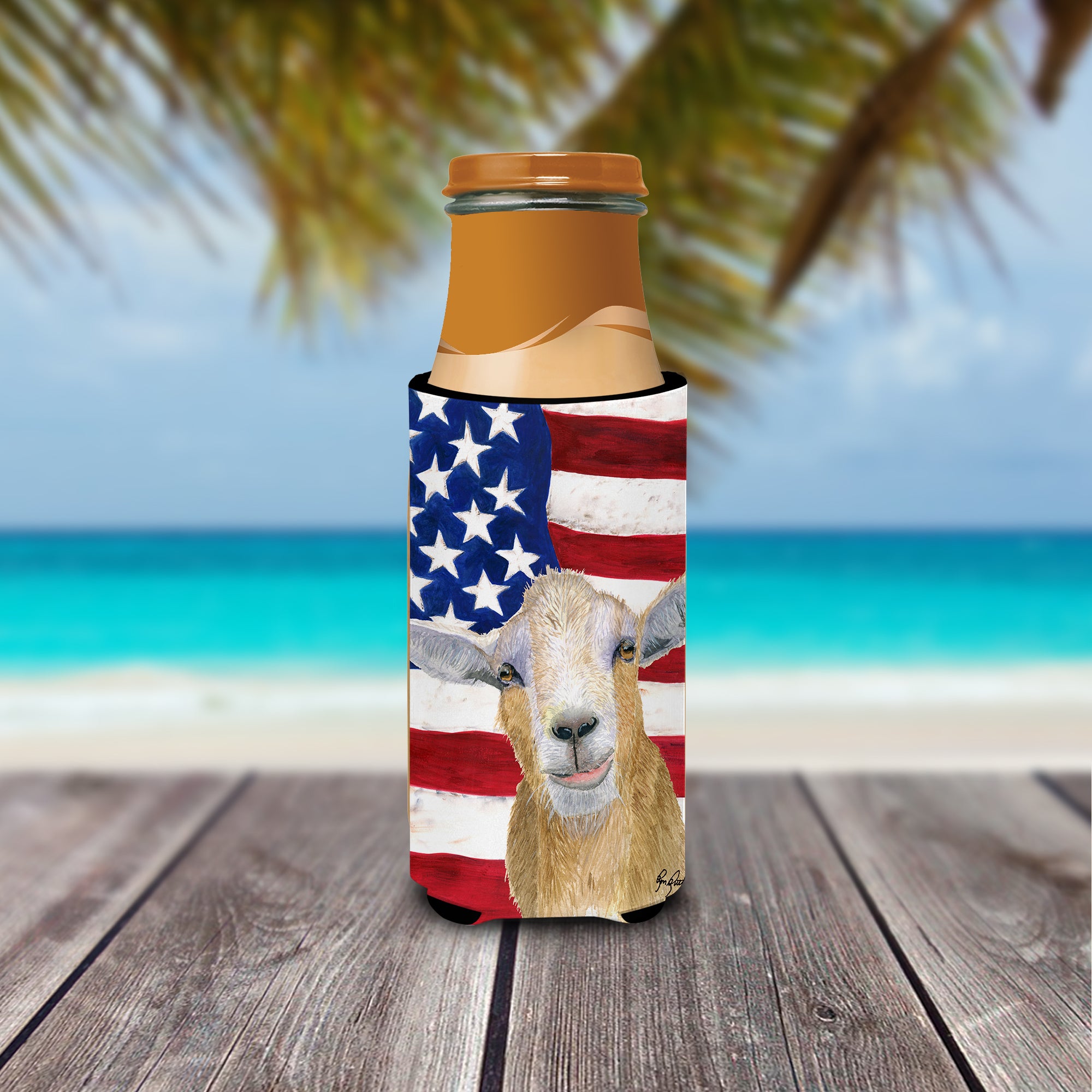 USA American Goat Ultra Beverage Insulators for slim cans  RDR3028MUK.
