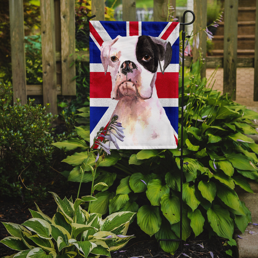 Boxer Cooper with English Union Jack British Flag Flag Garden Size RDR3030GF  the-store.com.