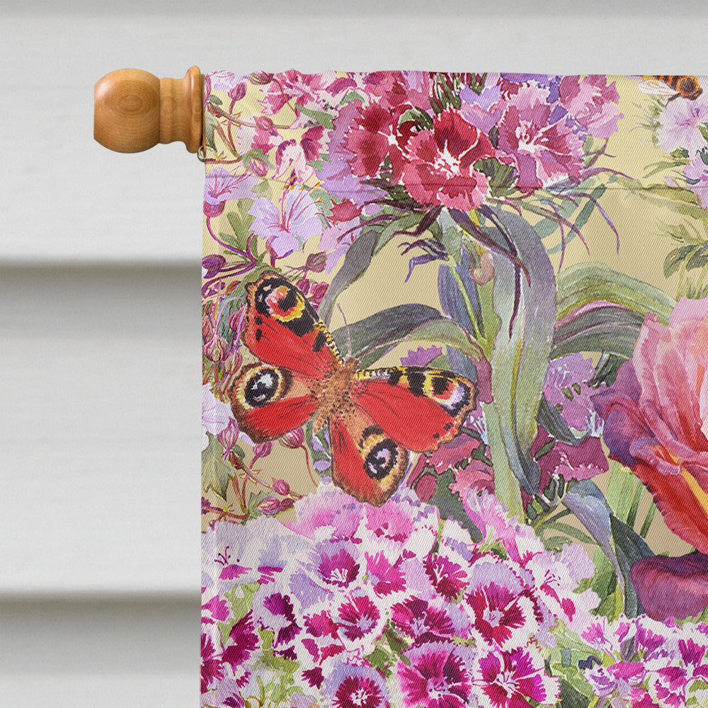 Summer Floral by Anne Searle Flag Canvas House Size SASE0953CHF  the-store.com.