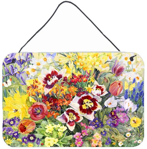 Spring Floral by Anne Searle Wall or Door Hanging Prints SASE0954DS812 by Caroline&#39;s Treasures