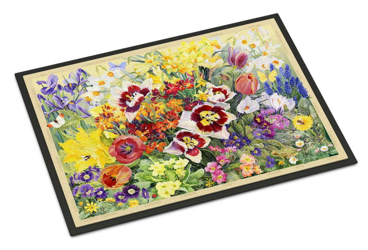 Spring Floral by Anne Searle Indoor or Outdoor Mat 18x27 SASE0954MAT - the-store.com