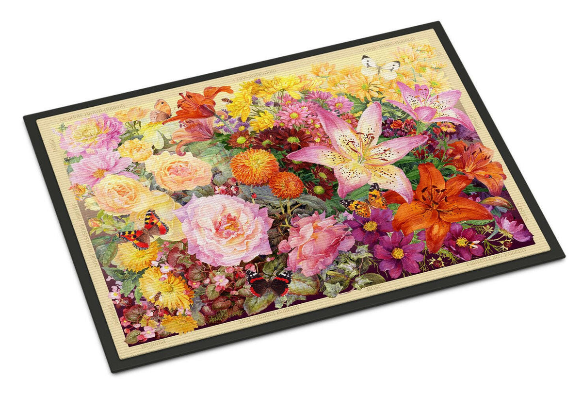 Autumn Floral by Anne Searle Indoor or Outdoor Mat 24x36 SASE0955JMAT - the-store.com