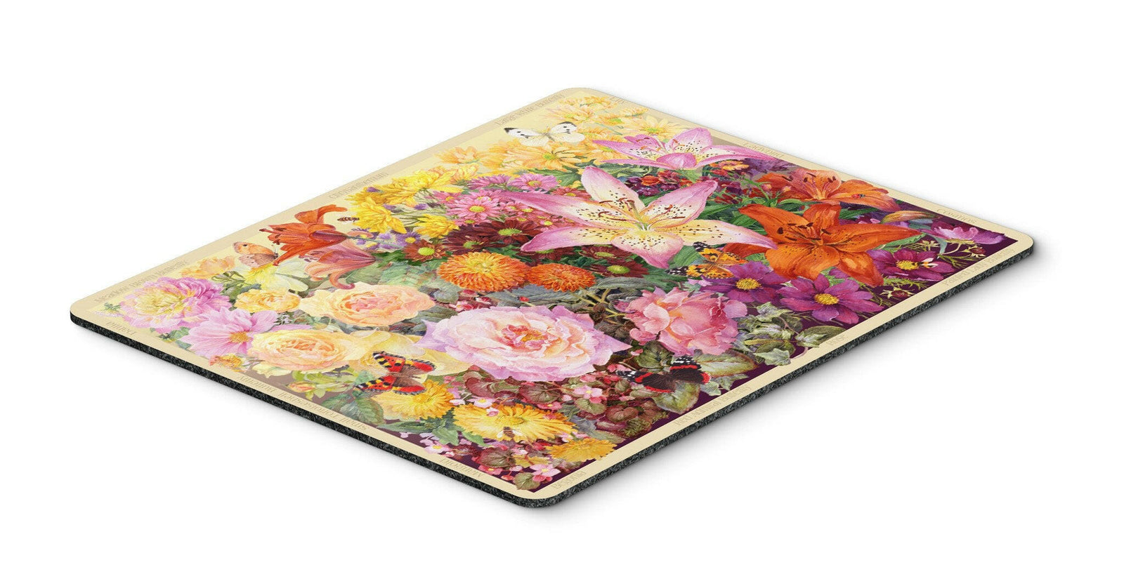 Autumn Floral by Anne Searle Mouse Pad, Hot Pad or Trivet SASE0955MP by Caroline's Treasures