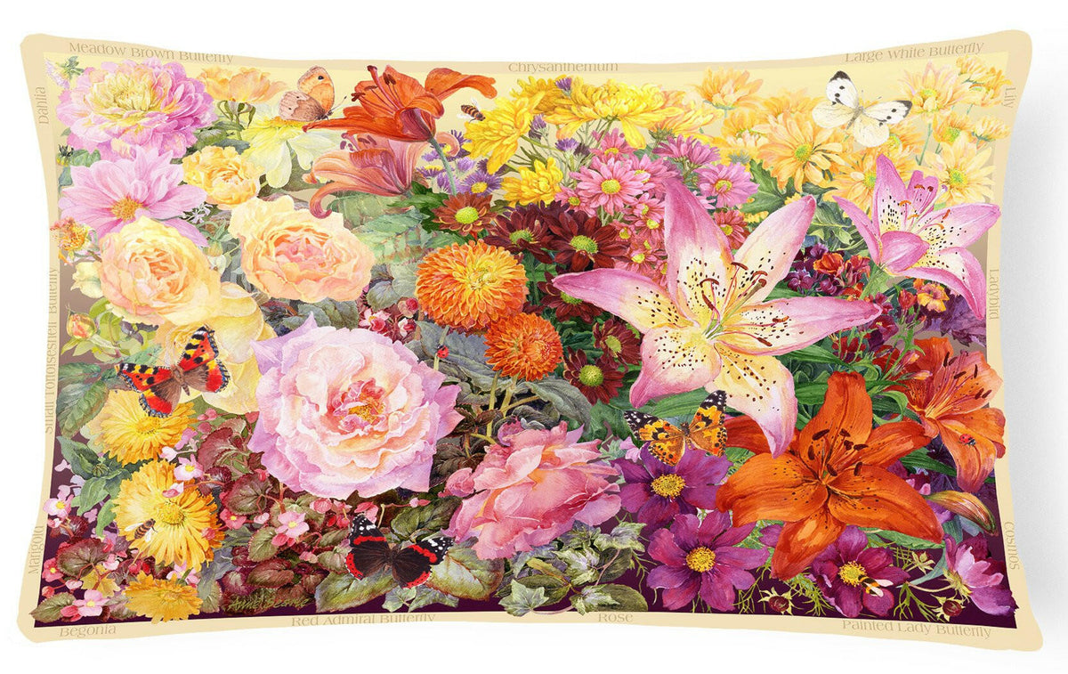 Autumn Floral by Anne Searle Fabric Decorative Pillow SASE0955PW1216 by Caroline&#39;s Treasures