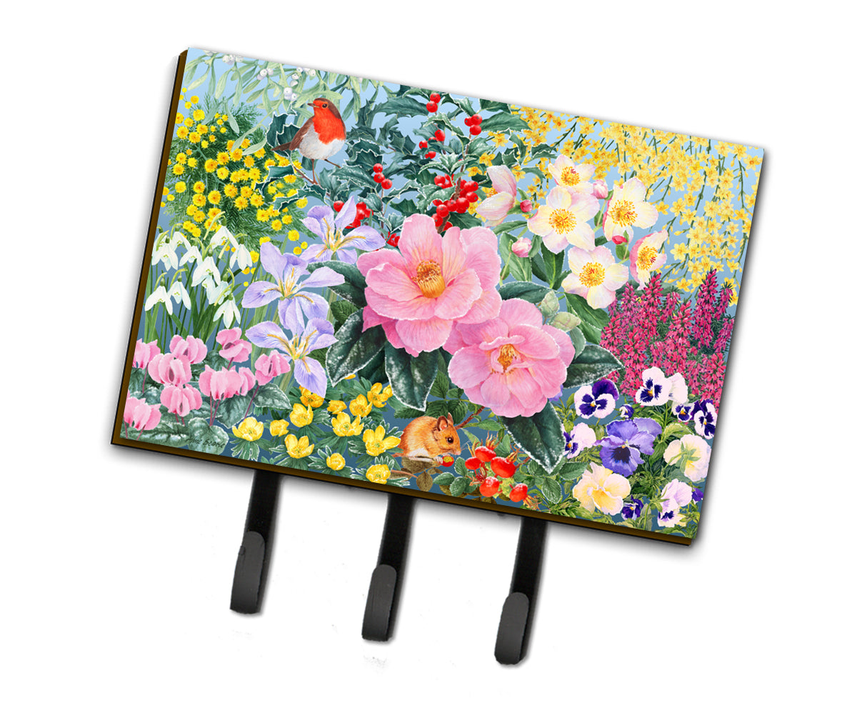 Winter Floral by Anne Searle Leash or Key Holder SASE0956TH68  the-store.com.
