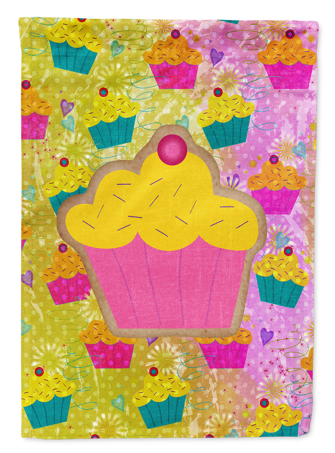 Cupcake Flag Canvas House Size  the-store.com.