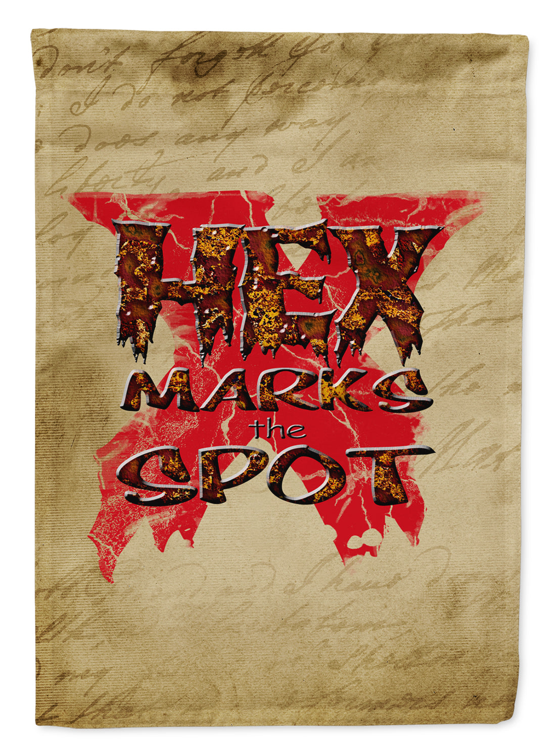 Hex marks the spot Halloween Flag Canvas House Size  the-store.com.