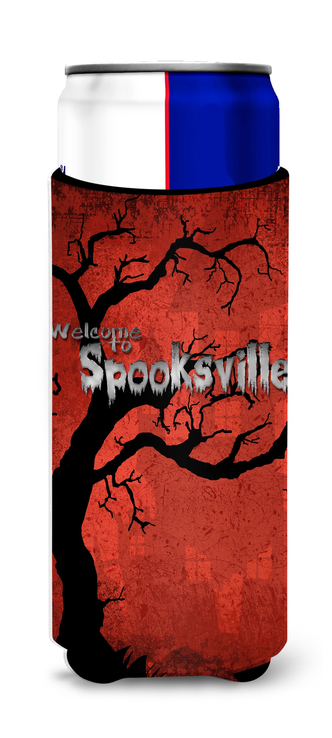 Bienvenue chez Spooksville Halloween Ultra Beverage Insulators pour canettes minces SB3008MUK