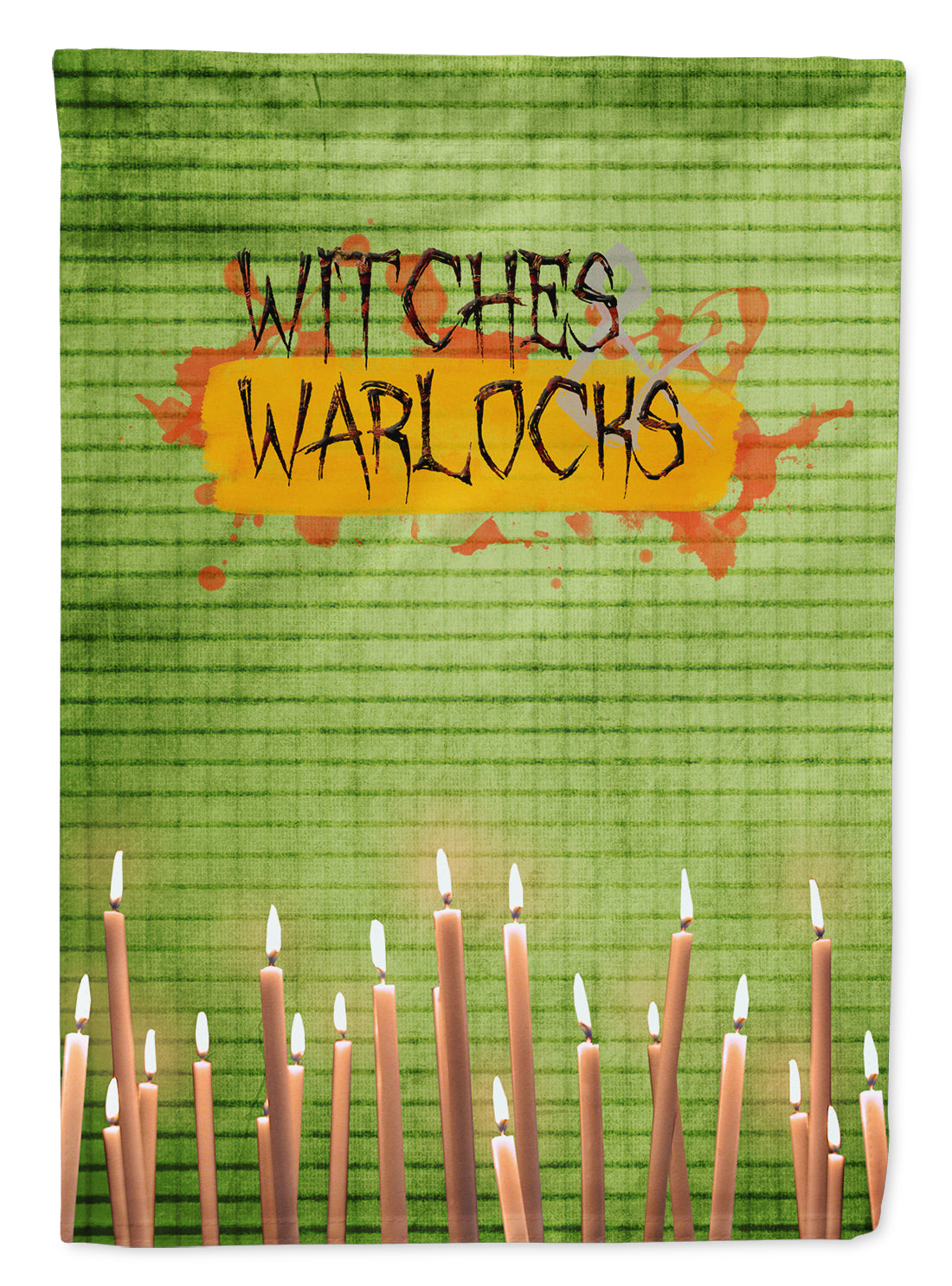 Witches and Warlocks Halloween Flag Canvas House Size