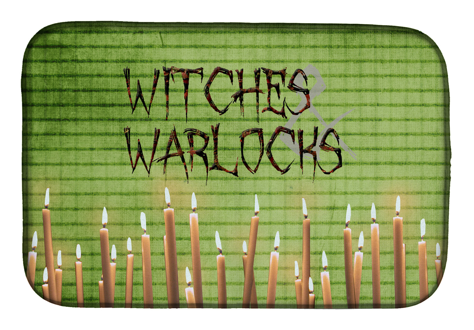 Witches and Warlocks Halloween Dish Drying Mat SB3011DDM  the-store.com.