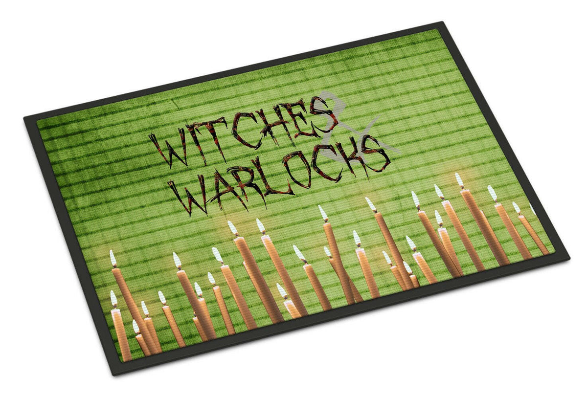 Witches and Warlocks Halloween Indoor or Outdoor Mat 24x36 Doormat - the-store.com